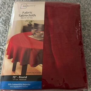 Mainstays Red Round Tablecloth
